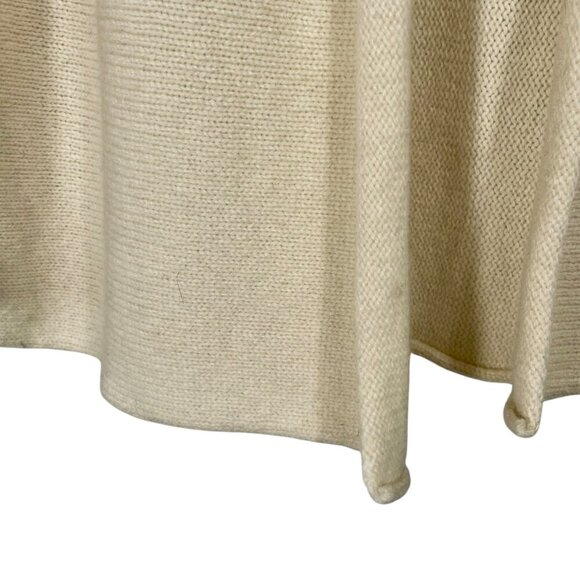 Talbots NWT Wool Angora Blend Cardigan in Cream | Classic Open Front Soft Knit S - Picture 6 of 11